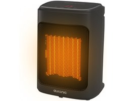 Auronic Ventilatorkachel - 2000W – Keramische Kachel met Instelbare Thermostaat en Timer - 3 Warmtestanden - Elektrische kachel - Draagbaar – Zwart