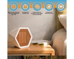 B-care Draagbare Kachel - 1000W - Elektrische Kachel - Ventilatorkachel - Mini Kachel - Heater - Keramisch - Kamer Verwarmer - Verstelbare Thermostaat - Straalkachel - Bijverwarming