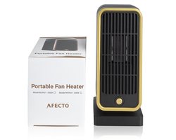 Compacte keramische kachel met 500W vermogen. Ideaal voor slaapkamer of caravan. Voorzien van thermostaat, oververhittingsbeveiliging en kantelbeveiliging. Lichtgewicht, stil en makkelijk mee te nemen.