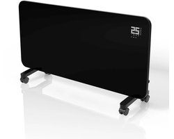 Convector verwarming - Max. 2000 W - Zwarte - Voor Wand- en Vloermontage