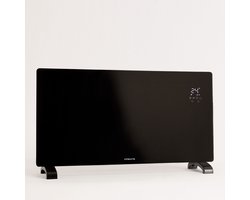 CREATE - Elektrische glazen convector met WiFi - Zwart - Zonder wielen - WARM CRYSTAL 2500W