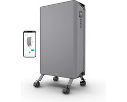 Duux Edge Oil - Smart Olieradiator met Thermostaat - 2000W Oliegevulde Radiator met Boost modus - Grijs