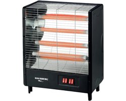 Hausberg HB-8803NG Elektrische Kachel 2000 W Zwart | 4 Warmtestanden Met Ceramische Verwarming & Transportgreep