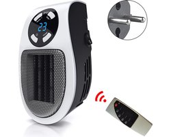 jumalu – Mini Stopcontact Verwarming – 500W – Plug-in Heater – Compacte Keramische Kachel – Elektrische Kachel – Geschikt voor Kleine Ruimtes