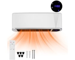 Keramische Wandverwarming - Elektrische Wandkachel Ventilator - Wandverwarming met raamopeningsdetectie en wifi-functie - Keramische Kachel - 1000/2000W - met afstandsbediening