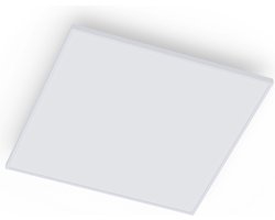 Klarstein Wondersky Infrarood Plafondverwarming - Achtergrondverlichting - Warm of koud licht - 350 W - 60 X 6,5 X 60 cm (Bxhxd) - Ip44 Bescherming - Draadloze thermostaat - Plafondmontage - Aluminium - Weektimer - Wit