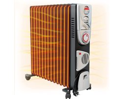 Lexium Olieradiator met Thermostaat - Elektrische kachel - Oliegevulde radiator - Olieradiator elektrisch - Olie radiator