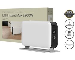 Mill CO2200LEDMAX - design convectorkachel - 2200W - tot 30m2 - timer - LED display - 5 jaar garantie