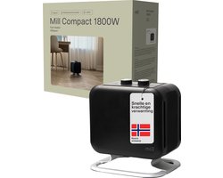 Mill - CUS1800MECBA - design ventilatiekachel - tot 30m2 - zwart - 5 jaar garantie