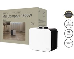 Mill - CUS1800MECW - design ventilatiekachel - 2 standen - tot 30m2 - wit - 5 jaar garantie