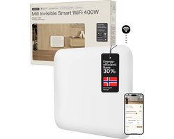 Mill PA400WIF4 - WiFi-geïntegreerde stalen paneelverwarming - 400 Watt - tot 6m2 - 100% stil - 5 jaar garantie