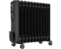 Olieradiator - Verwarmingstoestel van 2500W - Zwart - Energiebesparend