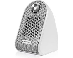 Pro Breeze 500W - Keramische Ventilatorkachel - Fan Heater - Handig voor op Bureau - Wit