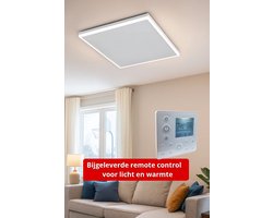 QH-HL Infrarood paneel met LED verlichting (400 - 840 Watt) - Wit - 400 Watt - 65 x 63 cm