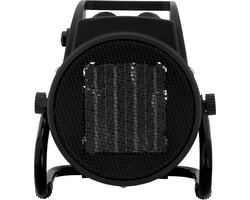 Tiqvi - Industriele Elektrische Ventilatorkachel - Heater Zwart - 2000W - Elektrische Verwarming