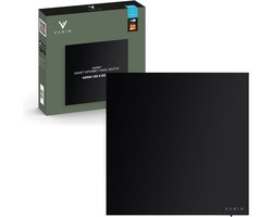 Varin® Smart Design Infrarood verwarmingspaneel - 400W - 60x60cm - Zwart glas - IP24 - Met thermostaat - Wandmontage of verrijdbaar - Elektrische verwarming - Infrarood paneel verplaatsbaar - Kachel - Heater bureau - Terrasverwarmer - Tuya Wifi