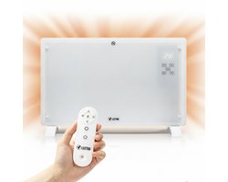 Vlectro Slim Verwarmingspaneel 2000W – Wit – Met wifi, timer & afstandsbediening – Wand- of vrijstaand