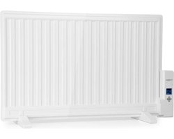 Wallander olieradiator 800W thermostaat oliekachel ultraplat wit