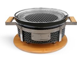 CREATE - Ronde barbecue met grill en bakplaat - BBQ KAMADO HIBACHI