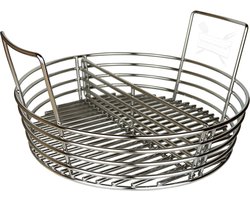 Grill Guru Large Charcoal Basket - Kamado - Kolenmand - Geschikt voor Grill Guru Large vanaf 2022 - RVS