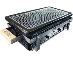 GRLLR Houtskoolbarbecue Shichirin Osaka Zwart Tafel BBQ