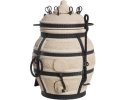 Keramische tandoor Don Sarmat - Multifunctionele Houtoven BBQ - Voor de Fijnproever! *** Met klapdeksel