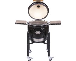 Monolith - kamado -Houtskoolbarbecue - Classic - PRO2.0 - zwart - met onderstel- 46 cm