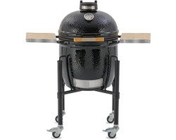 Monolith ONE.55 Kamado BBQ – Starterset met Onderstel & Zijtafels – Ø44 cm – Incl. SGS-systeem, RVS Roosters & Accessoires – Zwart