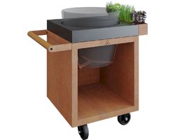 OFYR Kamado Table 65 PRO BBQ tafel - Corten - Concrete - BGE