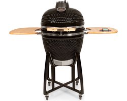 Patton Premium Kamado 21" - incl. Bluetooth kerntemperatuurmeter en LED Verlichting - Large - Ø47 cm - Zwart