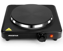 Aigostar GemPro - Electrische Kookplaat - Keramisch - 1 pit - 1500w - Zwart