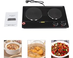 Allecto - Elektrische dubbele kookplaat - Inductie kookplaat - 2 platen - 220 V - Kookplaten - Elektrisch 100-250 ° C - Instelbare verwarmingsuitgang - Geschikt voor thuisgebruik - Zwart en zilverkleurig - AliExpress 6.