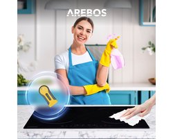 AREBOS Inductiekookplaat Keramische kookplaat Zelfvoorzienend 7200 W 4 zones