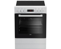 Beko FSE67300WCS - Vrijstaande Vitrokeramische Fornuis - Stoomreiniging - Hetelucht Oven