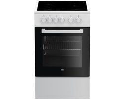 Beko FSS57000GW fornuis Vrijstaand fornuis Keramisch Zwart, Wit A