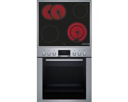 Bosch ACTH1T32MK - Inbouw Fornuisset - Keramische Kookplaat - Inbouw Oven - RVS/Zwart