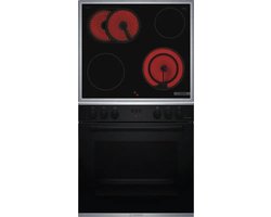 Bosch ATMKHERD2 - Inbouw Fornuisset - Keramische Kookplaat - Inbouw Oven - Zwart