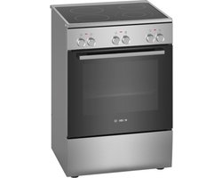 Bosch HKA090150 - Serie 4 - Vrijstaand fornuis - Keramisch - RVS - 3D Hetelucht - Energielabel A