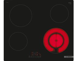 Bosch PKF611BB2E - Serie 4 - Inbouw keramische kookplaat - 60 cm - Touch Select: selecteer makkelijk je gewenste kookzone en vermogensstand