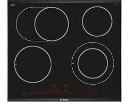 Bosch Serie 8 PKN675DP1D kookplaat Zwart, Roestvrijstaal Ingebouwd Keramisch 4 zone(s)