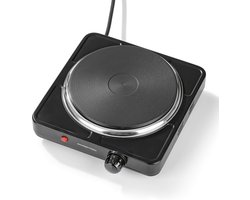 Compacte Elektrische Kookplaat 1500W met Thermostaat - Ideaal voor Camping en Kantoor