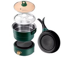 Draagbaar Elektrisch Kookset - Mini Fornuis - Multifunctionele - Keramische - Infrarood - Verstelbaar Vermogen - Opzetkookplaat - 500 Watt - Groen