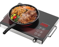 Draagbare elektrische kookplaat met 3 uur timer en veiligheidsslot - 3500W Keramische Infrarood kookplaat