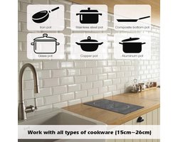 Dubbele keramische kookplaat - 2 zone glaskeramische kookplaat met bedieningselementen en timer