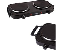 Dubbele Kookplaat met Hoog Vermogen en Inklapbare Handvatten