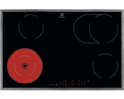 Electrolux LRR8436M Zwart Ingebouwd 80 cm Keramisch 4 zone(s)