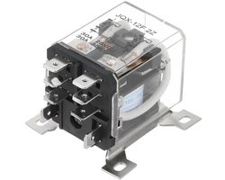 Elektromagnetisch relais DC12V 30A hoog vermogen DPDT 2NO 2NC 8 terminals montage op DIN-rail