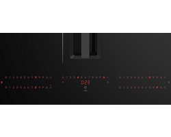 ETNA AKI870ZT - Inductiekookplaat - Zwart - 80 cm - Keramisch - 4 zone(s) Inbouw afzuigkap - 10 snelheden - Naloopstand - Light & Slide bediening - Light & Slide bediening