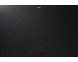 ETNA KI377ZT - Inductiekookplaat (77 cm) - 4 kookzones - Sliderbediening - Keramisch glas - Kinderslot - Panherkenning - 4 Timers