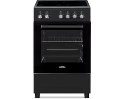 Everglades EVCK5120 - Keramisch Fornuis - Mat Zwart - 50cm Breed - 48 Liter - 2 Fasen - 5 Jaar Garantie